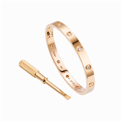 cartier screw bracelet with diamonds|bracelet that needs screwdriver.